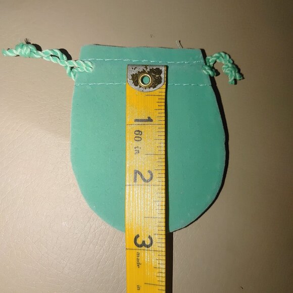Tiffany & Co. Velvet Drawstring Jewelry Pouch 3" Dust Bag Cloth Jewelry Trinket - Picture 5 of 8